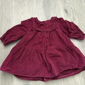 GAP Plum Ruffled Baby Dress